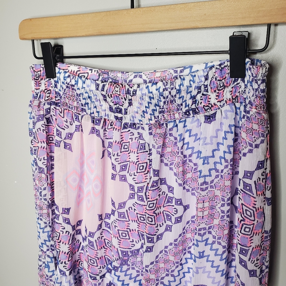 SOLD Express Boho Maxi Skirt Tapestry Print Purple S - Picture 8 of 16